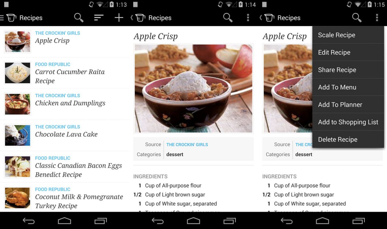 Recipe-Menu-Cooking-Planner