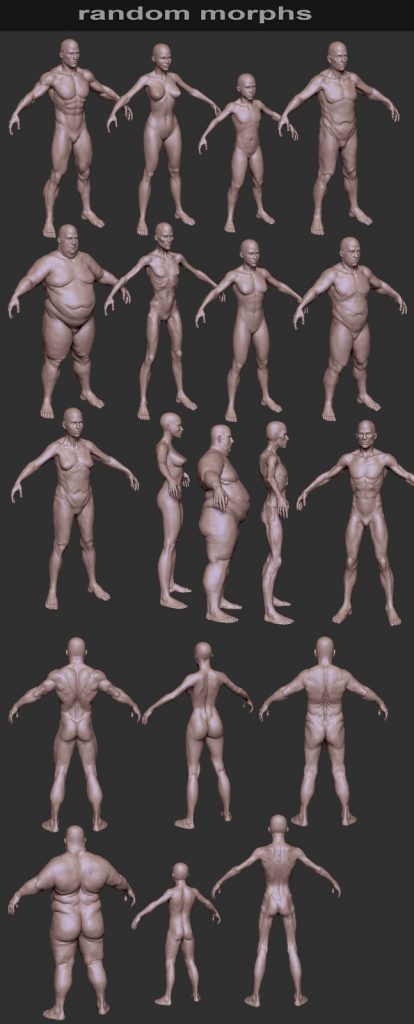 Human Zbuilder v2 for Zbrush 01
