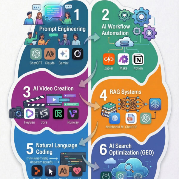 เปิดโผ 6 ทักษะ AI แห่งอนาคต ที่คาดว่าจะมีความสำคัญในปี 2026